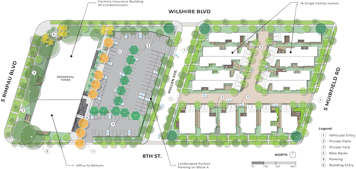 Wilshire Mullen site plan